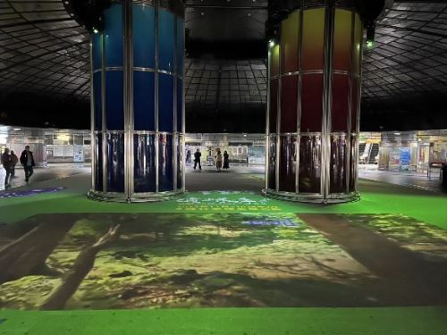 紫蝶光雕投影秀，捷運中央公園及美麗島站盛大登場