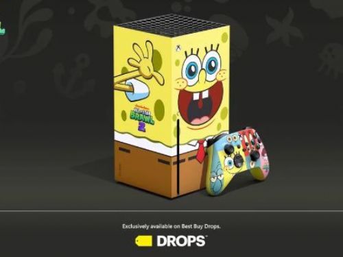 微軟推出Xbox海綿寶寶聯名主機