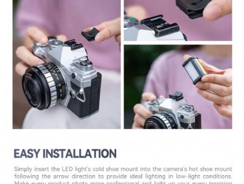 迷你復古LED補光燈：輕巧實用的拍攝好幫手