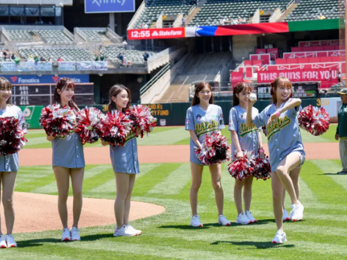 樂天女孩帶著台灣風采現身運動家主場