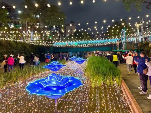新北水利局邀您共度浪漫白色情人節，光雕河廊盛大開幕！