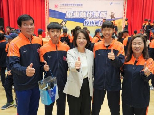 屏東代表隊躍上全國中等學校運動會舞台