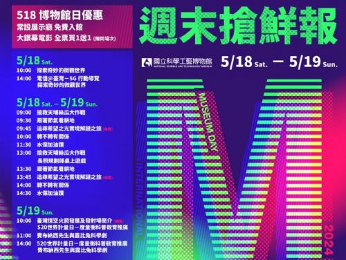 精彩活動分享：518博物館日，科工館等你來！