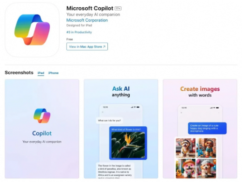 微軟Copilot服務登上iOS平台 iPhone、iPad機種也能使用
