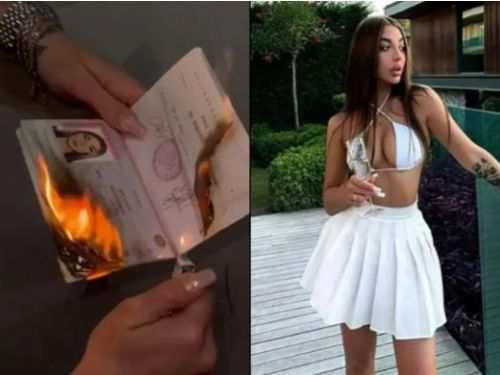 俄羅斯女網紅燒毀護照引發爭議，涉嫌汙損國徽遭逮捕