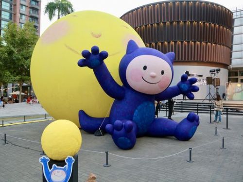 浪漫新營六米月亮降臨！台南最新幾米藝術裝置夜間璀璨登場