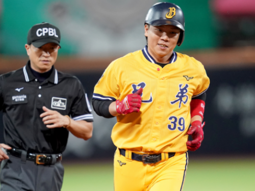 詹子賢代打敲追平轟 龍象雨中苦戰握手言和